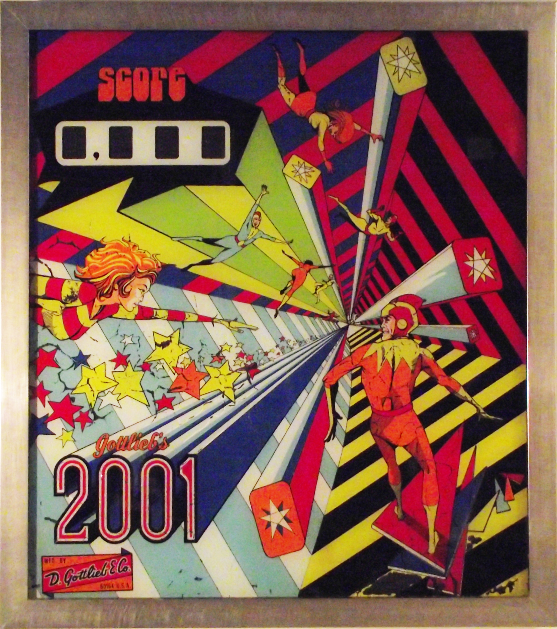 2001 pinball backglass art